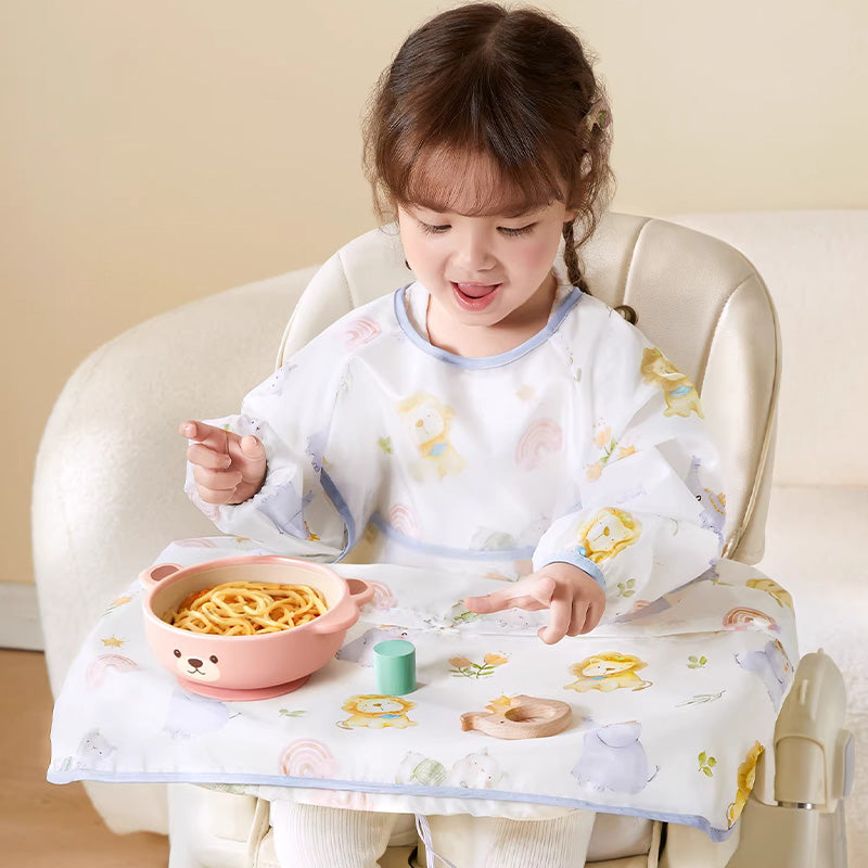 Bavoir imperméable bébé avec bol spaghetti