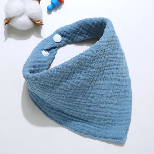 Bavoirs bandan ultra absrobants coton bleu