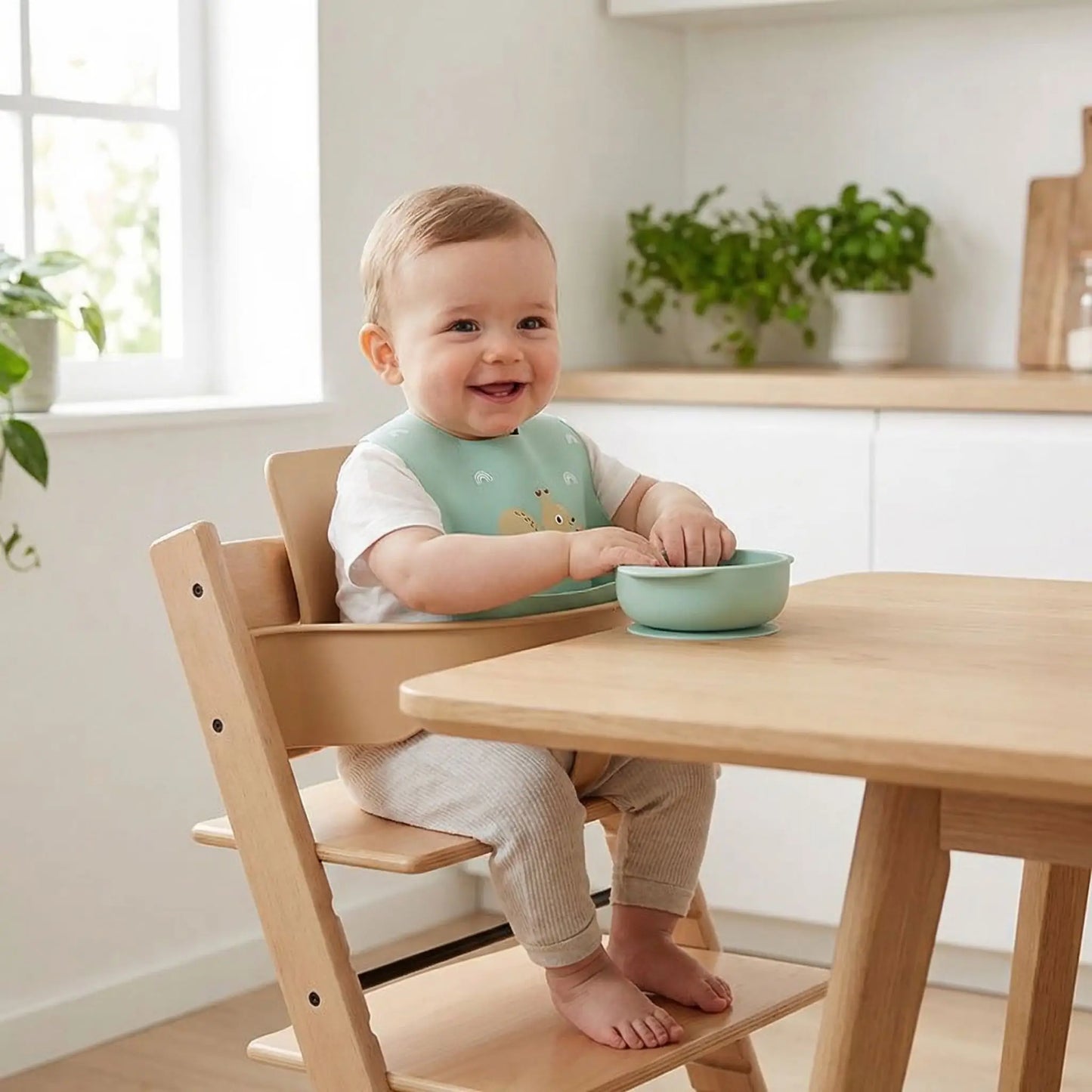 Bavoirs imperméable animal de compagnies vert