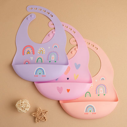 Bavoirs imperméables avec coeur