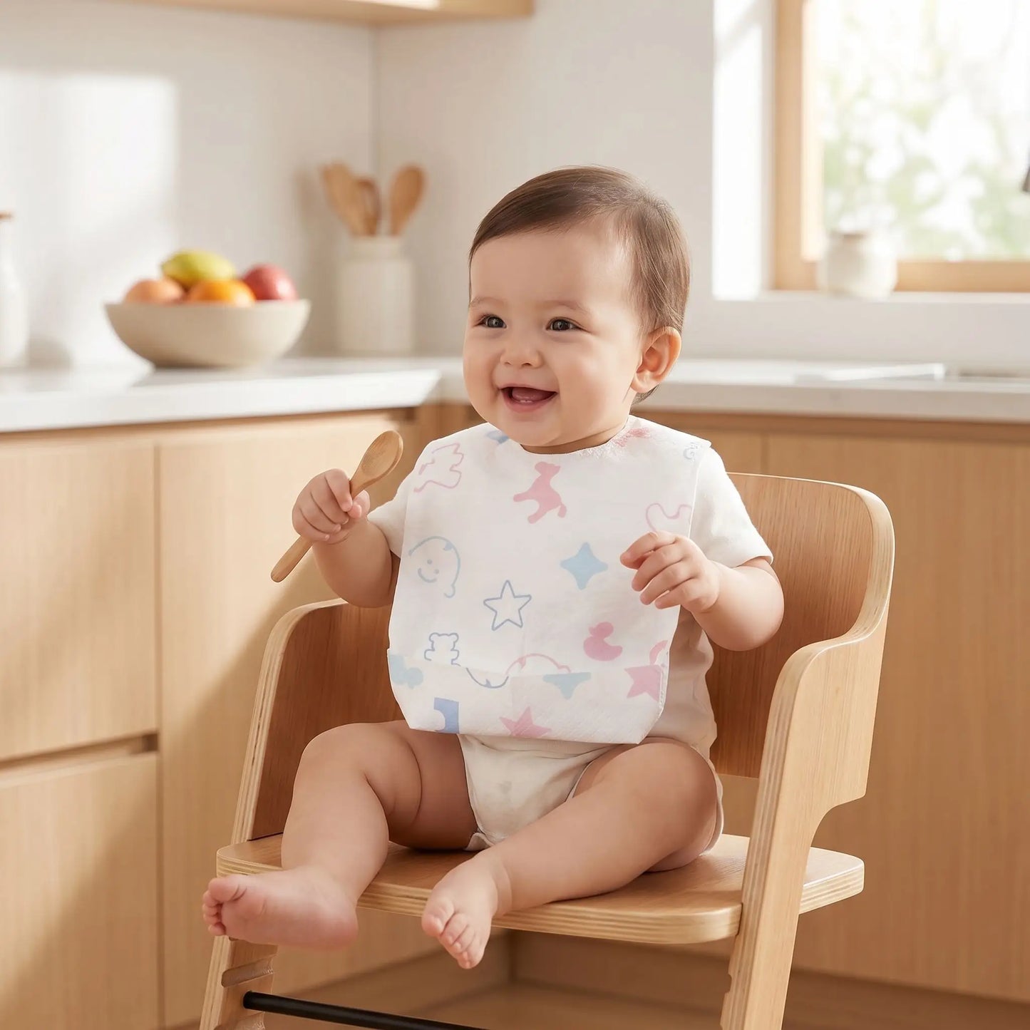 Bavoirs jetables ultra absorbants avec bébé