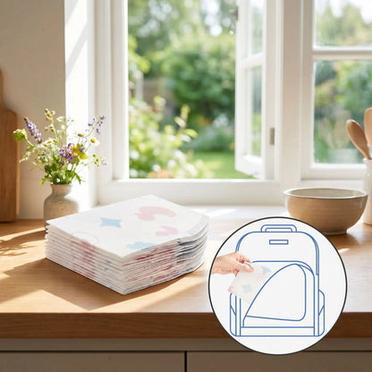 Bavoirs jetables ultra absorbants zéro tache avec animation