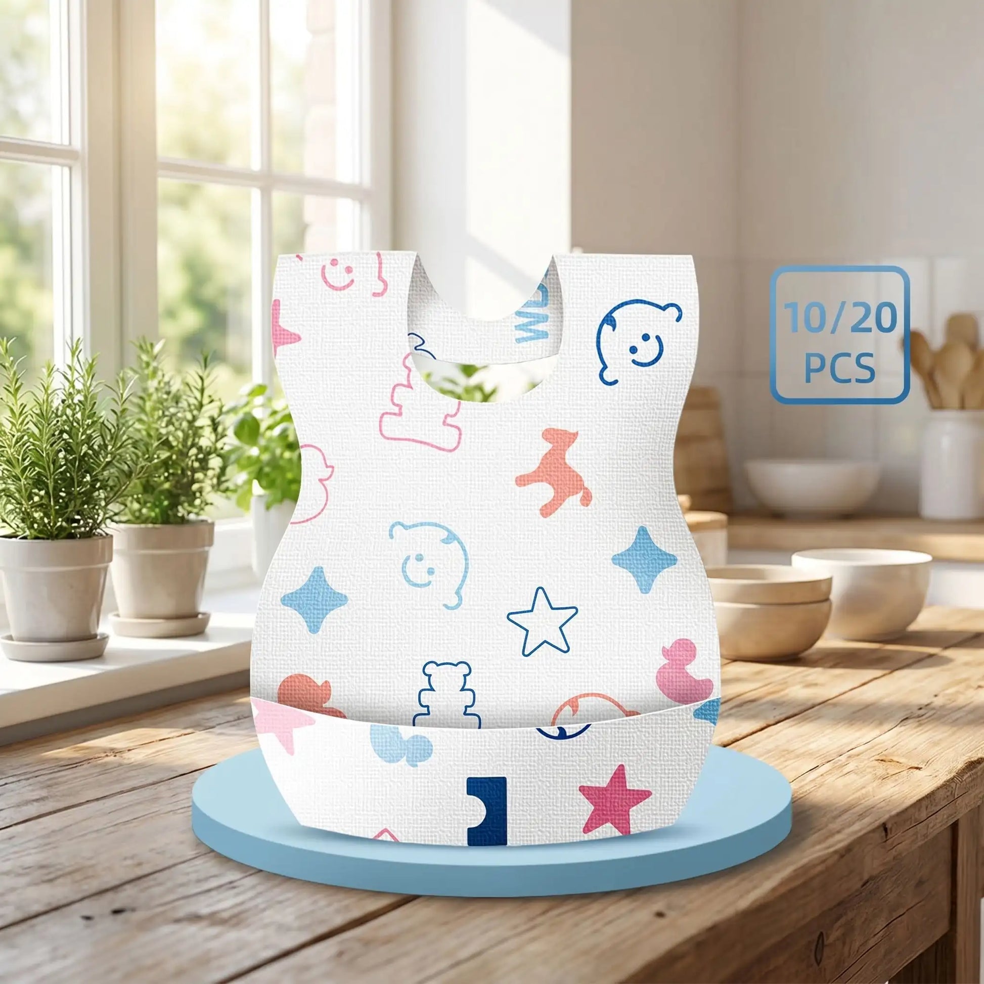 Bavoirs jetables ultra absorbants zéro tache blanc