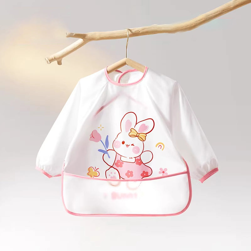 Bavoirs manche longue bébé lapin