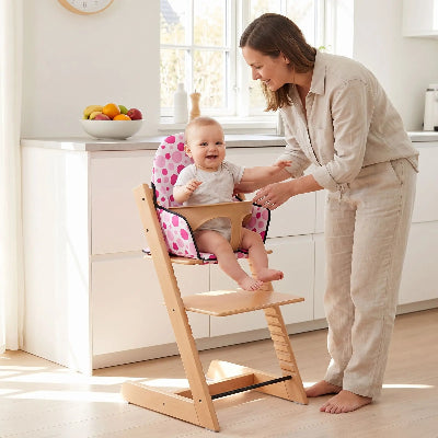Bébé confort housse chaise haute imperméable rose
