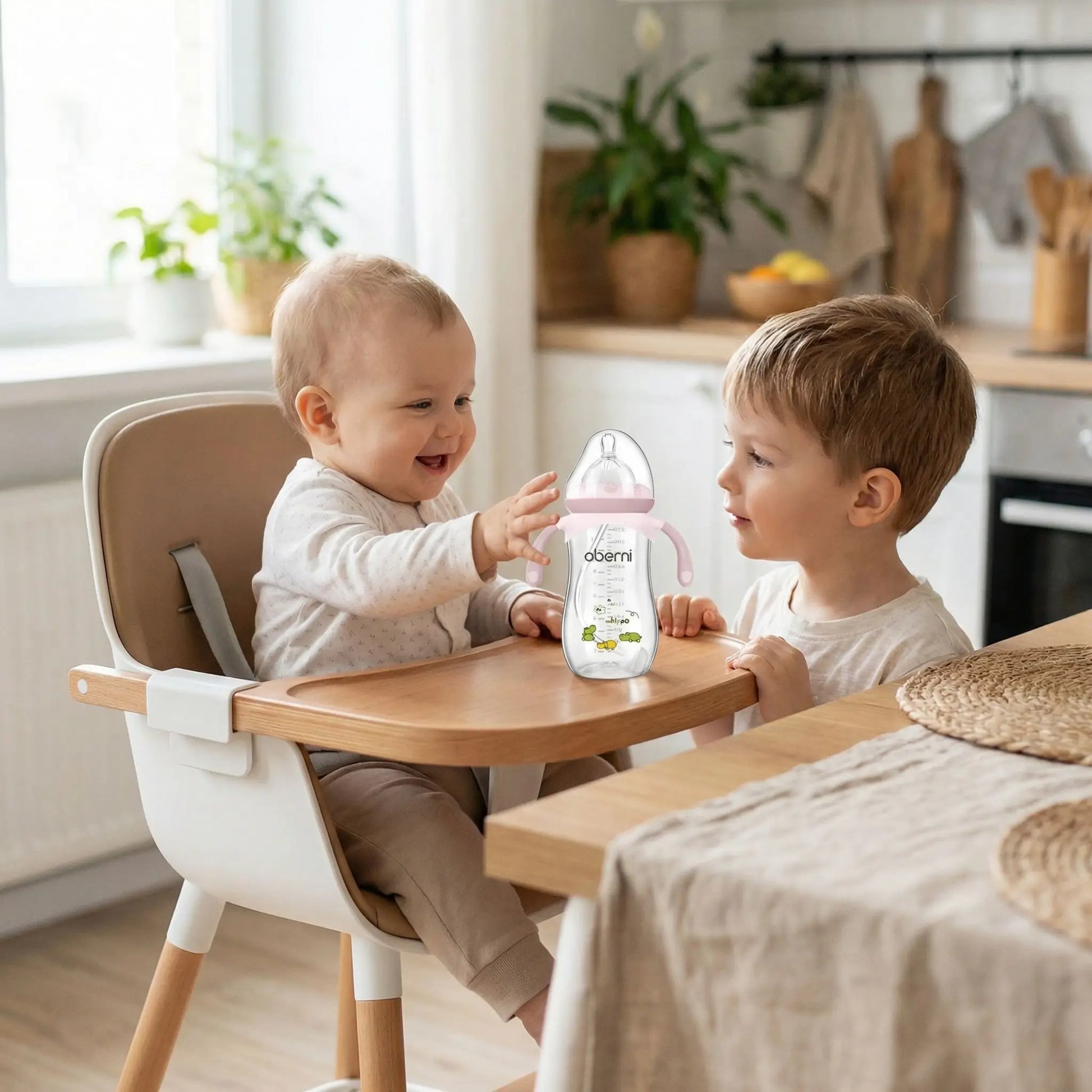 Biberon anti colique breveté avec petit frère