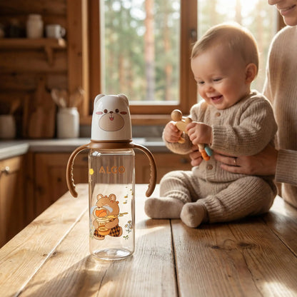 Biberon anti fuite 240ml bébé souriant