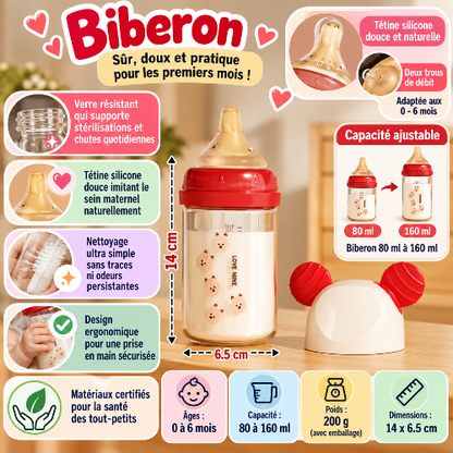 Biberon doux pratique dimensions