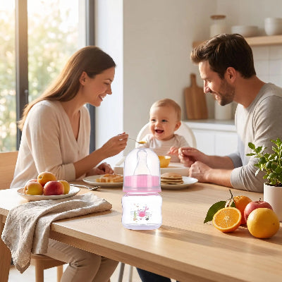 Biberon écologique sans BPA rose