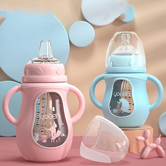 Biberon en verre nature safe avec tétine