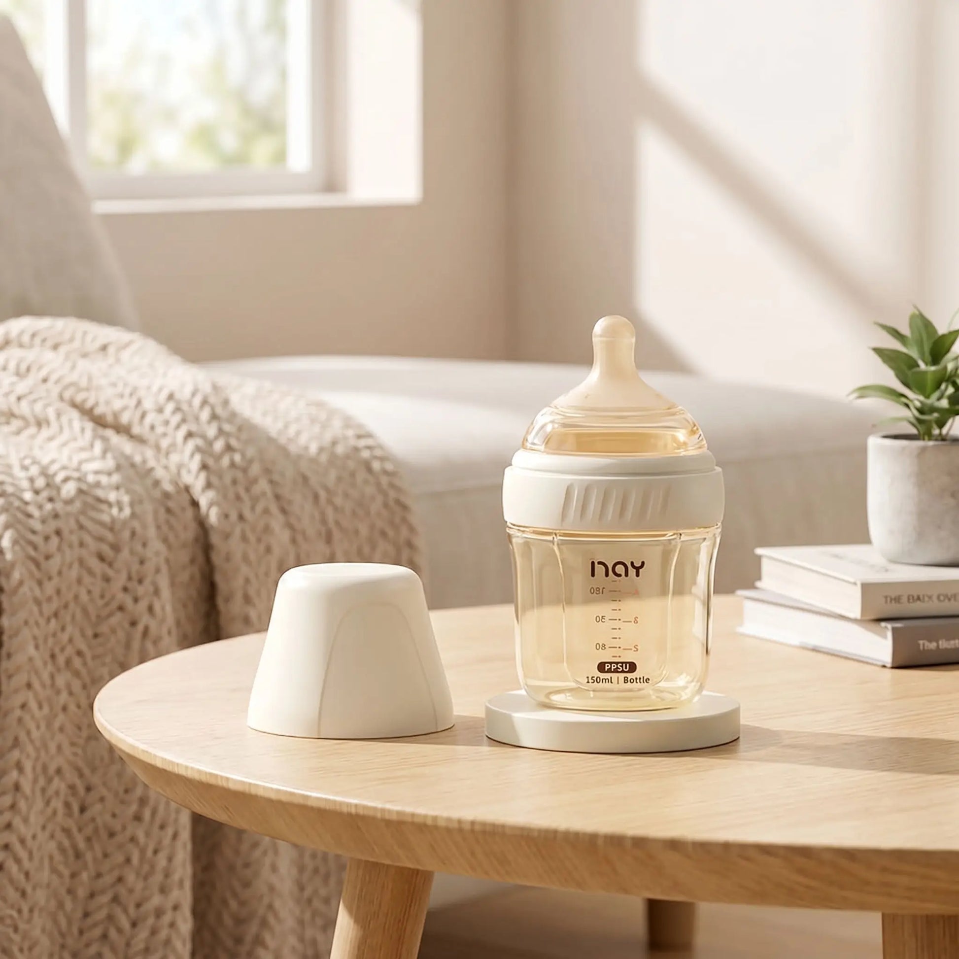 Biberon plastique anti colique transparent petit