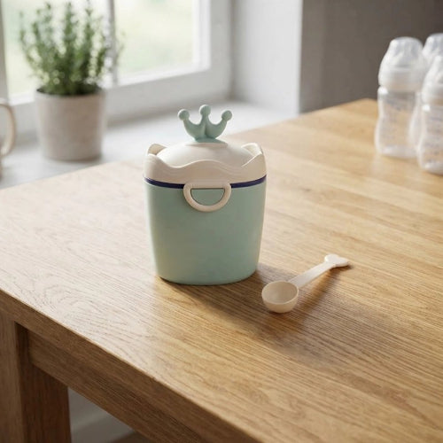 Boite doseuse lait précis dose couronne avec cuillère