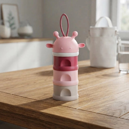 Boite doseuse lait girafe sur le comptoir de cuisine