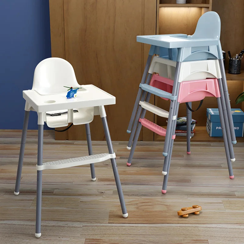 Chaise haute bébé réglable 0 24 mois blanche