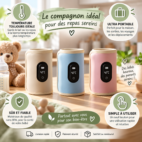 Chauffe biberon geige sur le comtoir