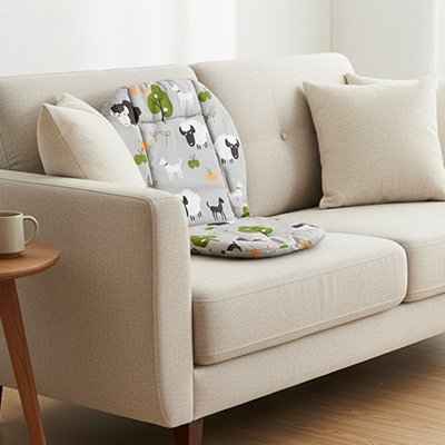 Coussin chaise haute Ultra confortable gris