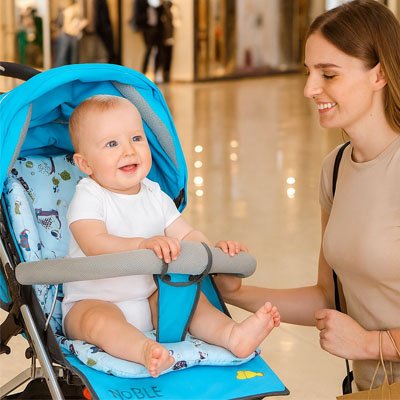 Coussin pour chaise haute avec bébé