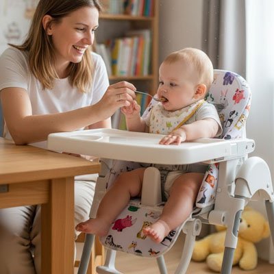 Coussin pour chaise haute cochon