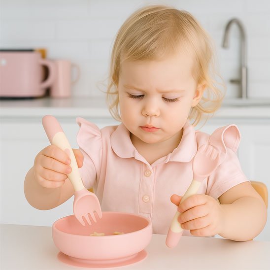 Couvert pour bébé blanc