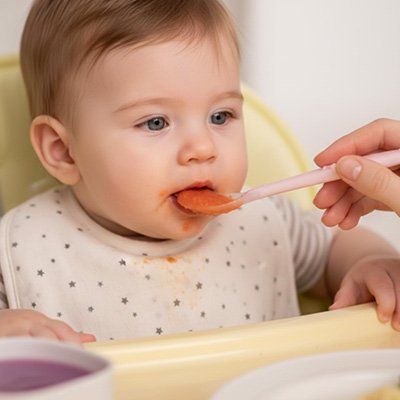 Cuillère bébé ergonomique rose