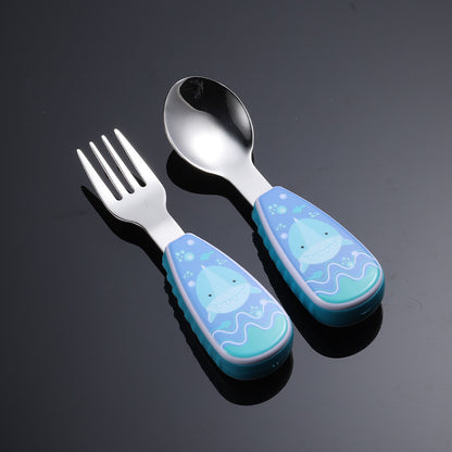 Cuillère ergonomie bébé autonomie bleu