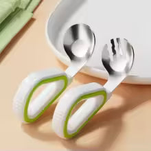 Cuillère ergonomique bébé acier inoxcidable