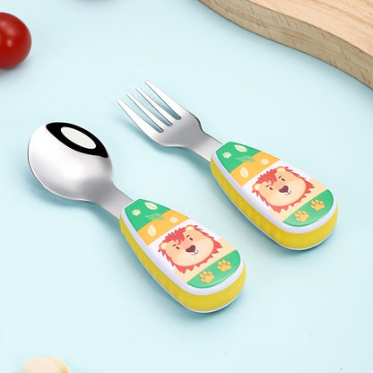 Cuillère ergonomique bébé autonomie jaune