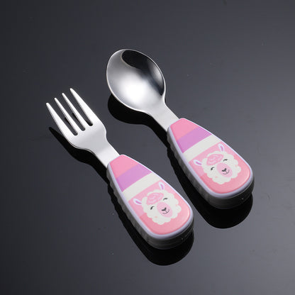Cuillère ergonomique bébé autonomie rose