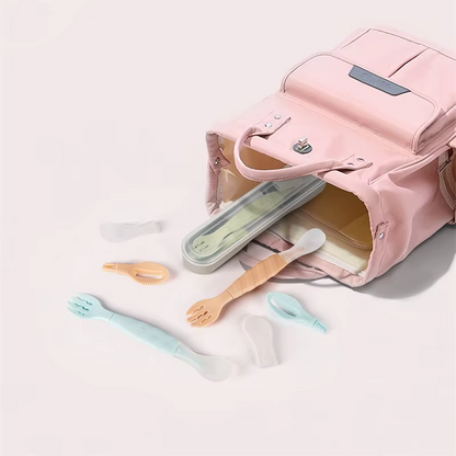 Cuillère ergonomique bébé avec étuit