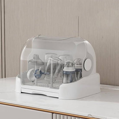 Egouttoir biberon avec tiroir blanc