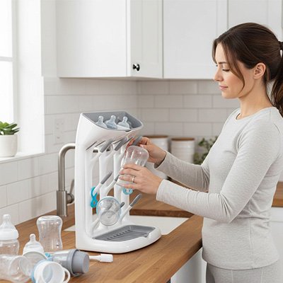 Égouttoir biberon hygiéplus avec bouteilles 