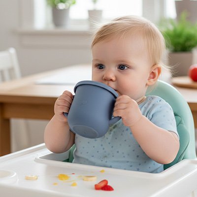  Gobelet bébé bleu pastel