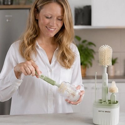 Goupillon biberon ultra efficace avec brosses