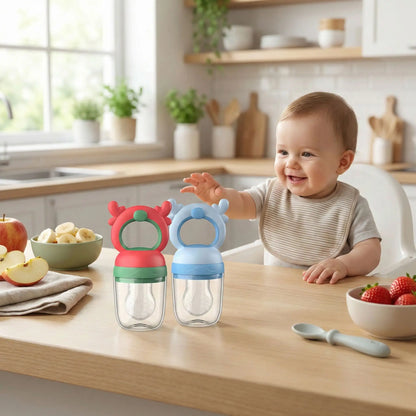 Grignoteuse bebe Marie Soleil confort anti étouffement avec bebe