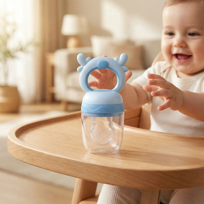 Grignoteuse bébé Marie Soleil confort anti étouffement bleu