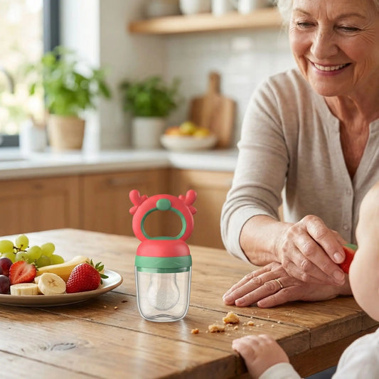 Grignoteuse bébé Marie Soleil confort anti étouffement rouge