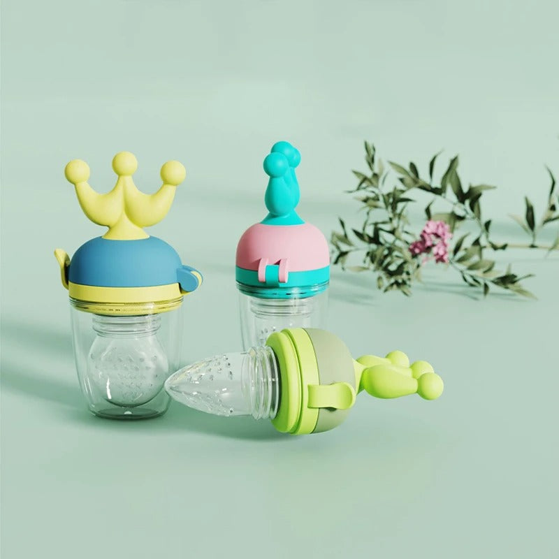 Grignoteuse bebe securiSaveur avec couronne jaune