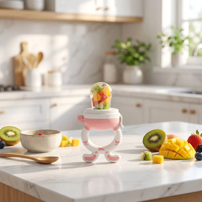 Grignoteuse bébé avis pédiatre avec fruits