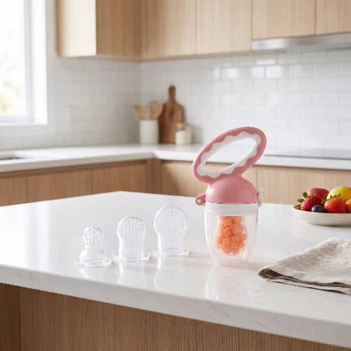 Grignoteuse bébé requin silicone rose