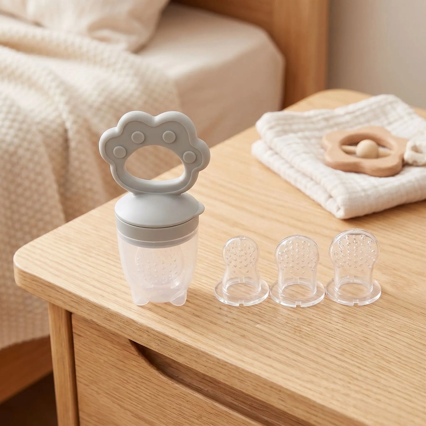 Grignoteuse pour bébé griffes gris