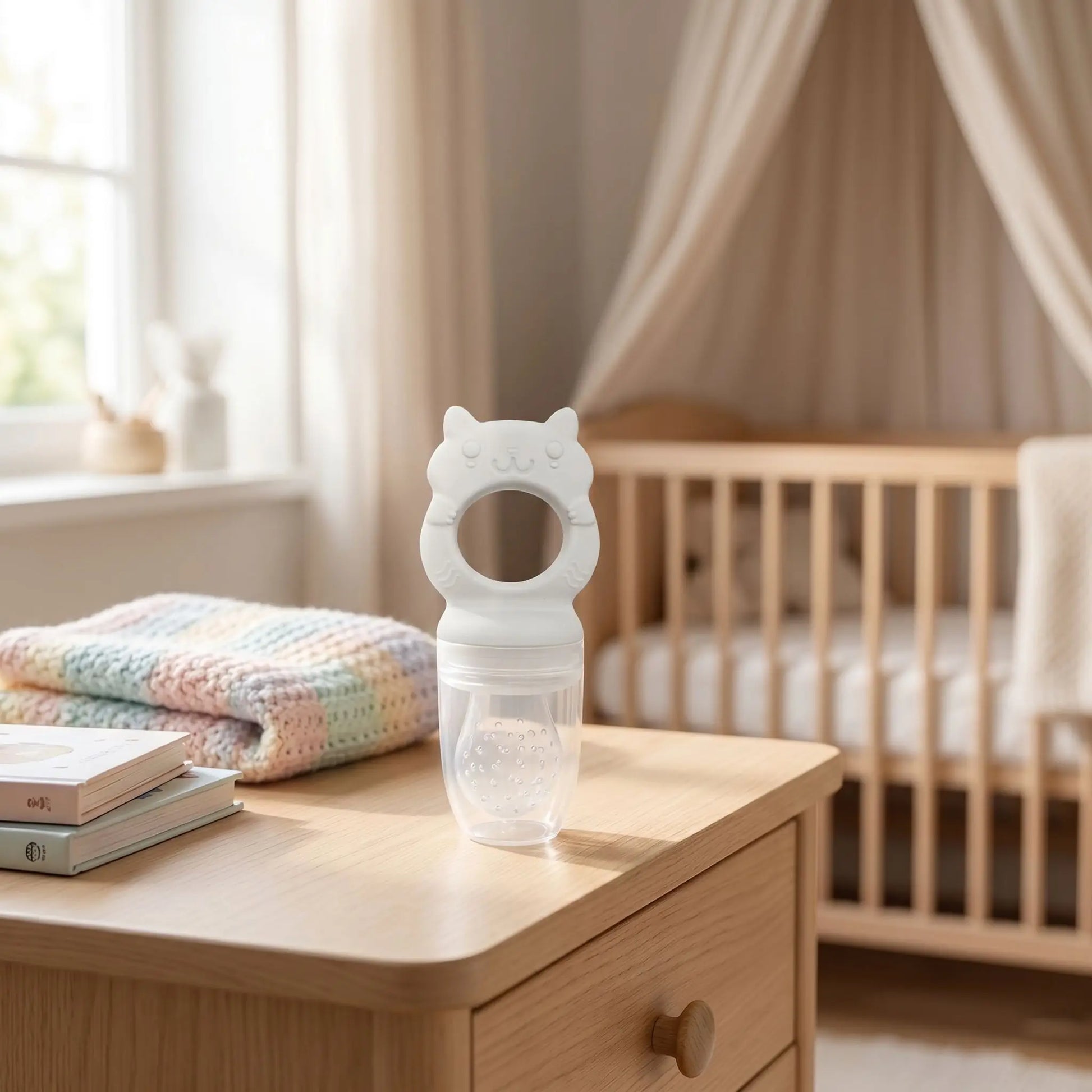 Grignoteuse pour bébé silicone gris