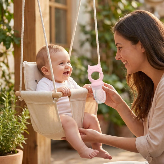 Grignoteuse pour bébé silicone rose