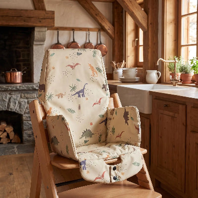 Housse pour chaise haute lavable et conrfortable beige