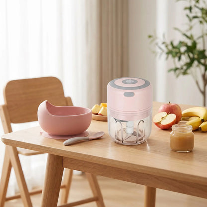 Mixeur purée bébé rose