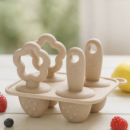Moule à glace silicone avec fruits