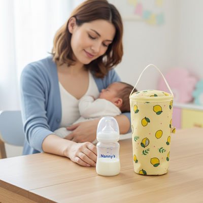 Porte biberon jaune