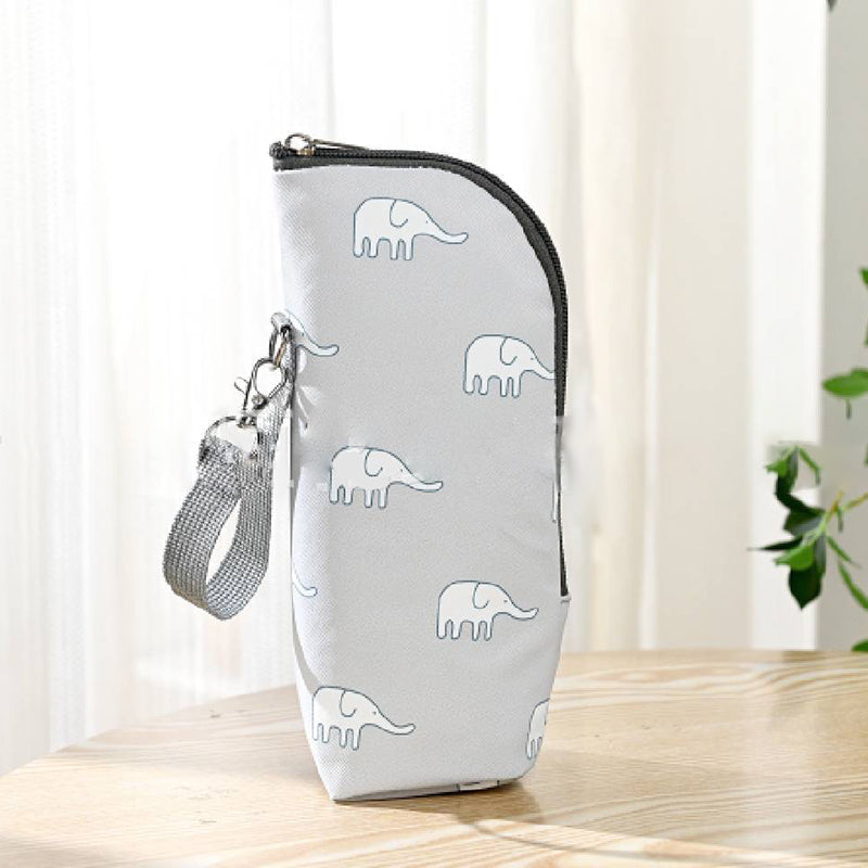 Porte biberon main libre Universel gris