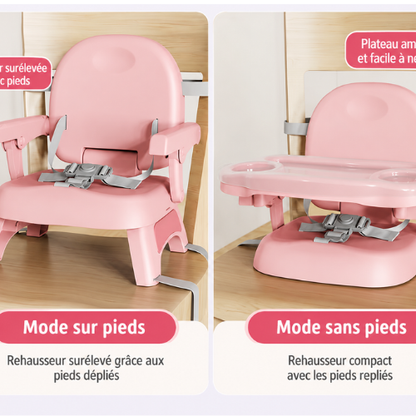 Rehausseur chaise compact multifonction