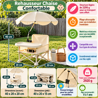 Rehausseur chaise confortable dimensions