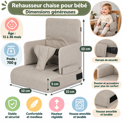 Rehausseur chaise dimensions